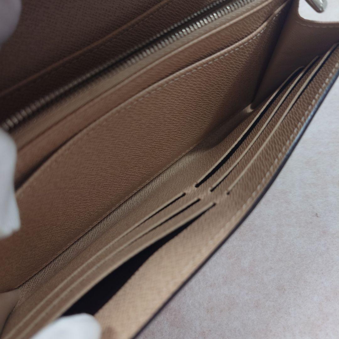 【訳あり格安】ルイ・ヴィトン　エンボス加工レザー ベージュ長財布