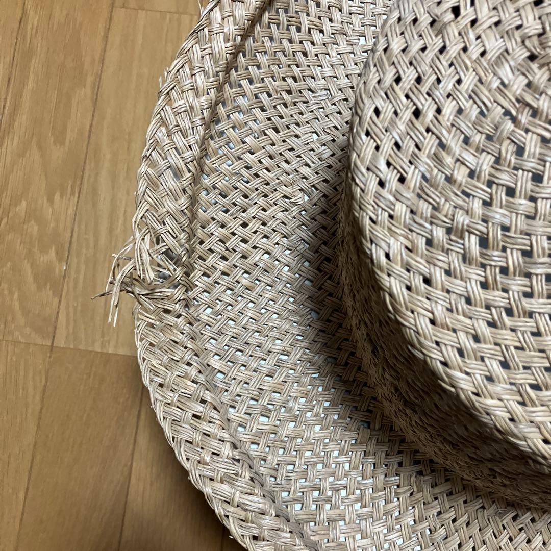 WORLD'S END ベージュ 麦わら帽子