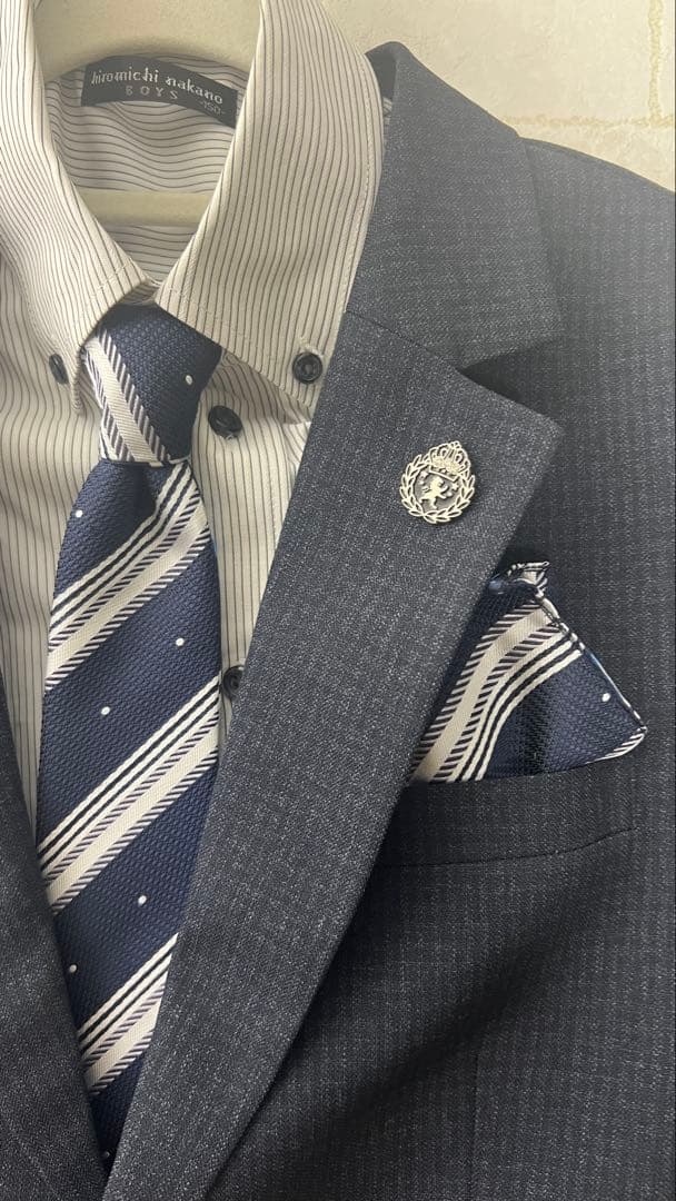 hiromichi nakano 150 ネイビー スーツセット 卒業式 男児