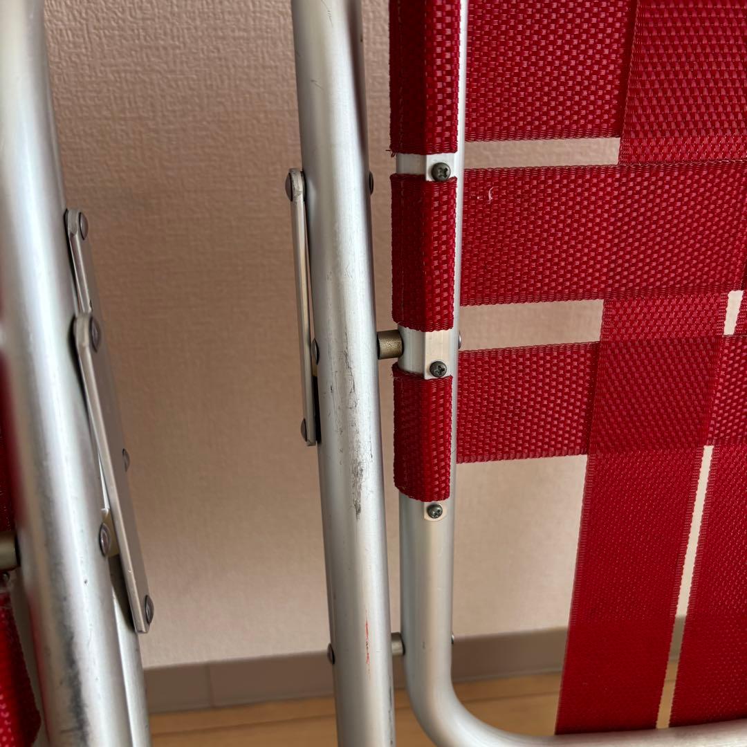 コカコーラ　 折りたたみチェア 赤　パイプイス　ヴィンテージ　3脚セッ