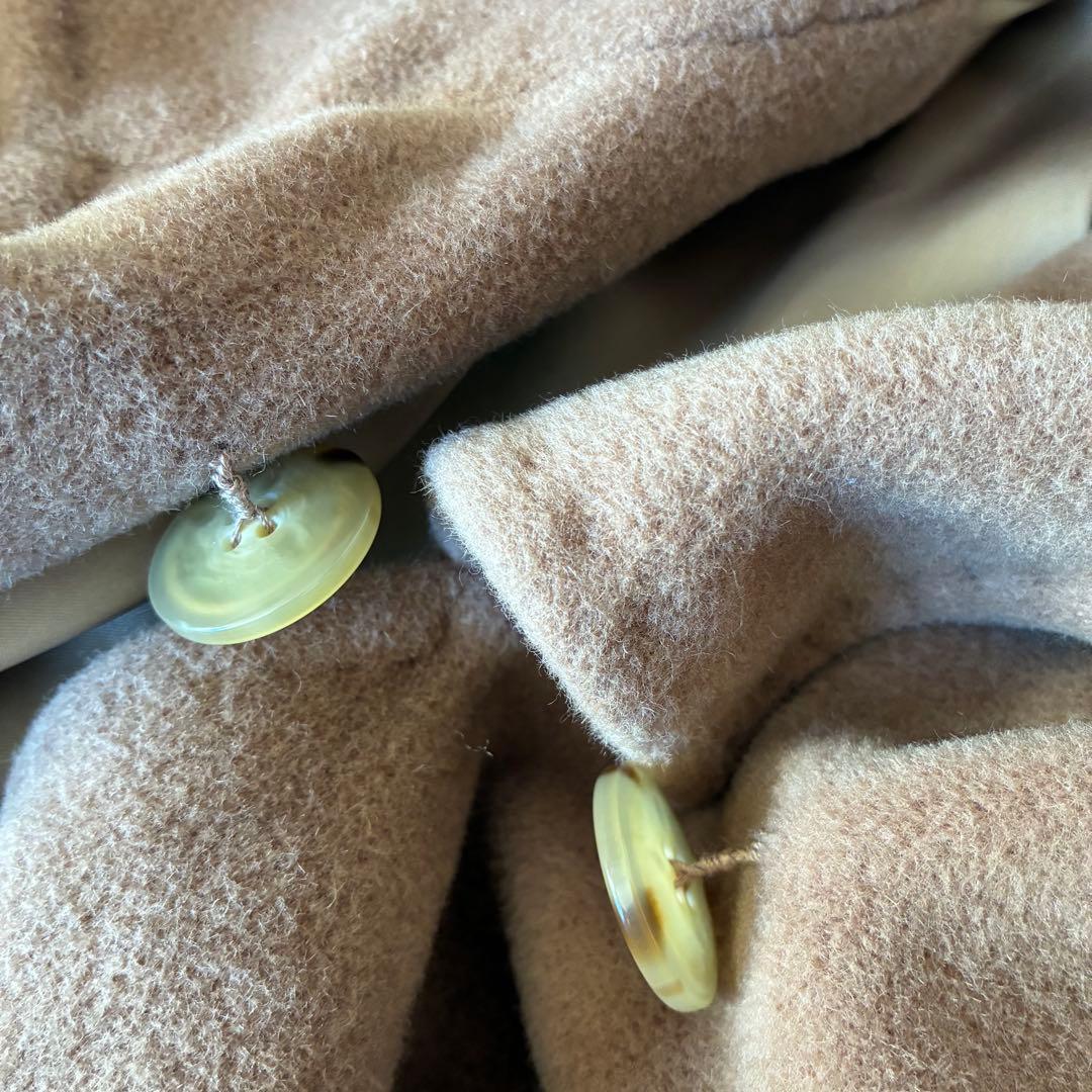 マックスマーラ 銀タグアンゴラ混ベルテッドコート マニュエラキャメル