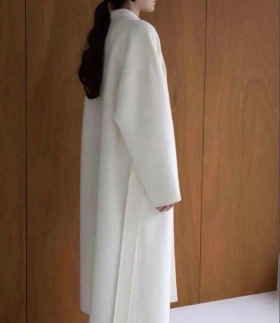 ナエ　nae. na.e ホワイト ロングコート　白　ベルト付
