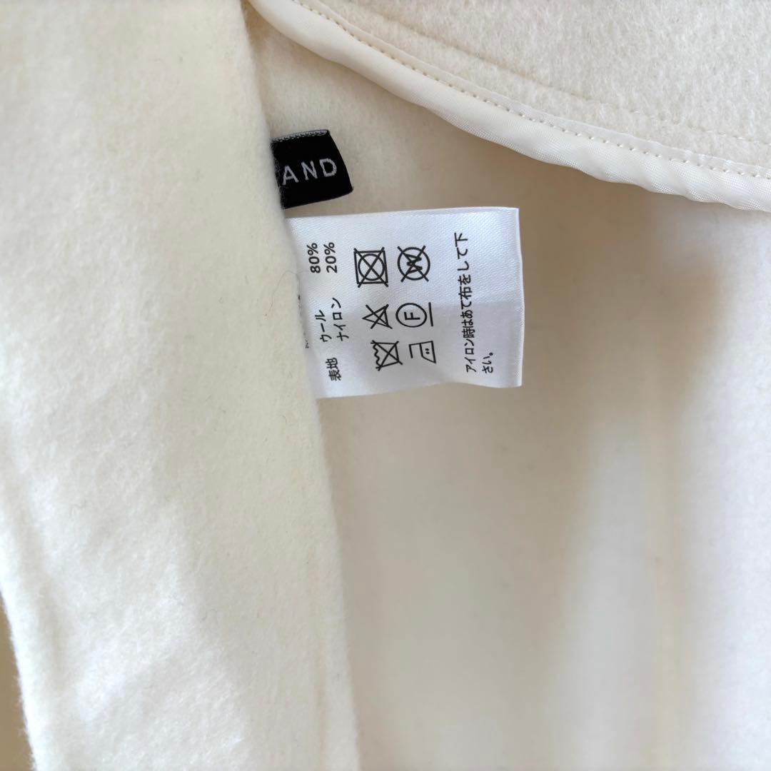 ナエ　nae. na.e ホワイト ロングコート　白　ベルト付