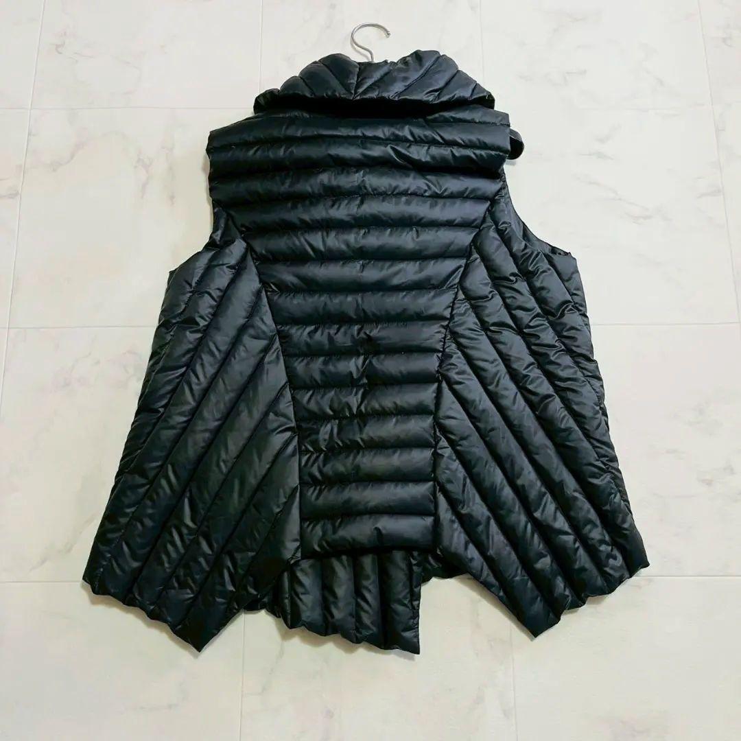 美品✨センソユニコ POINTLIGNE ダウンベスト ビッグカラー ブラック