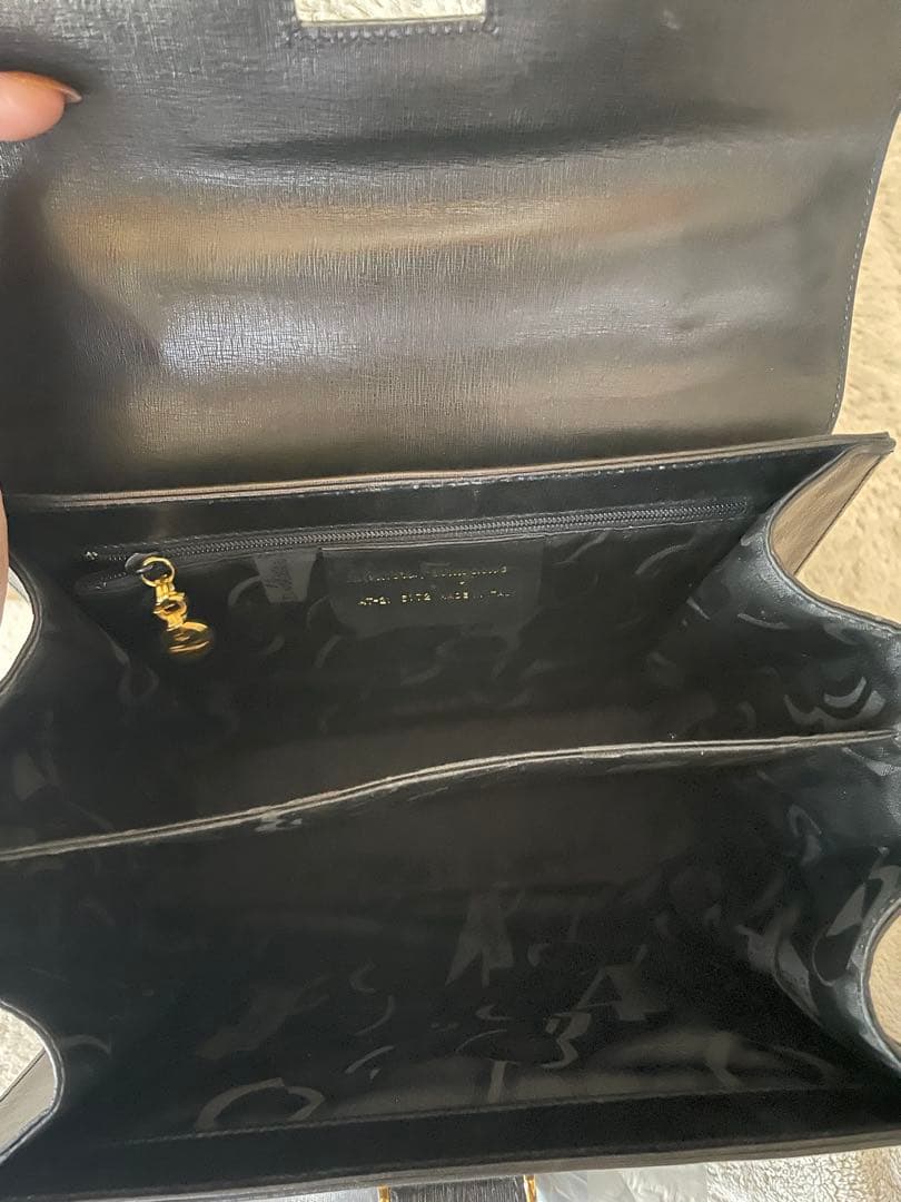 極美品 Ferragamo 2Way トップハンドルバッグ
