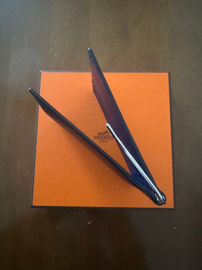 【美品】HERMES PORKER GM BILL CLIP WALLET