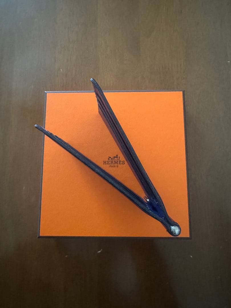 【美品】HERMES PORKER GM BILL CLIP WALLET