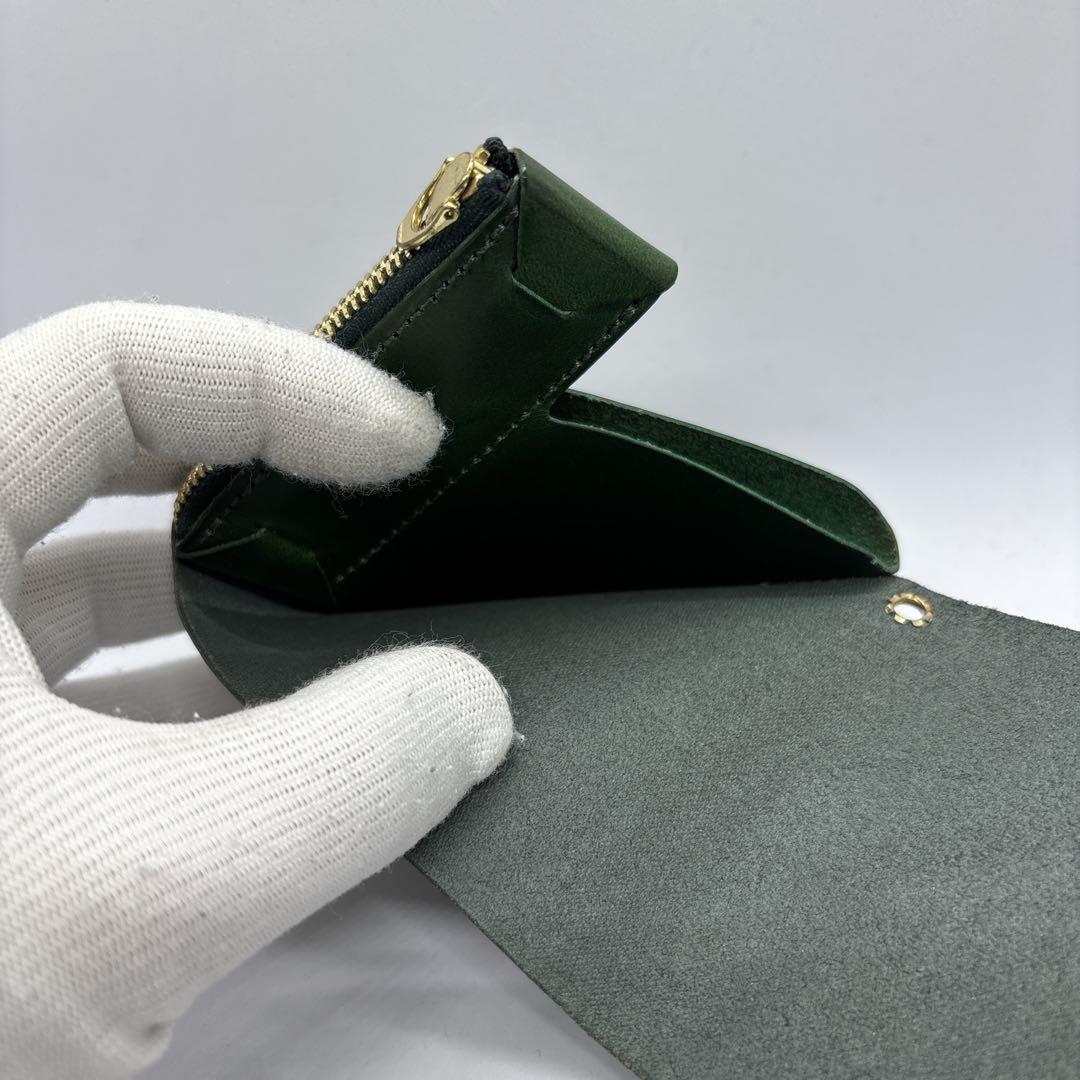 MOKU　SAKU　Ver.3　小さく薄い財布　ノブレッサ　グリーン