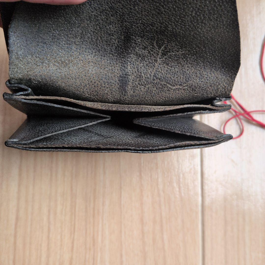 小物 ma+ small wallet col. camel leather coal