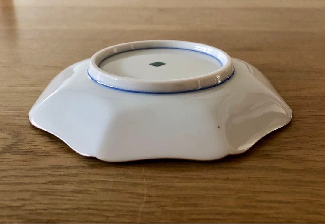 期日限定値下げ【新品・未使用】九谷焼 青郊窯 色絵花鳥 八角皿 15cm 5枚揃