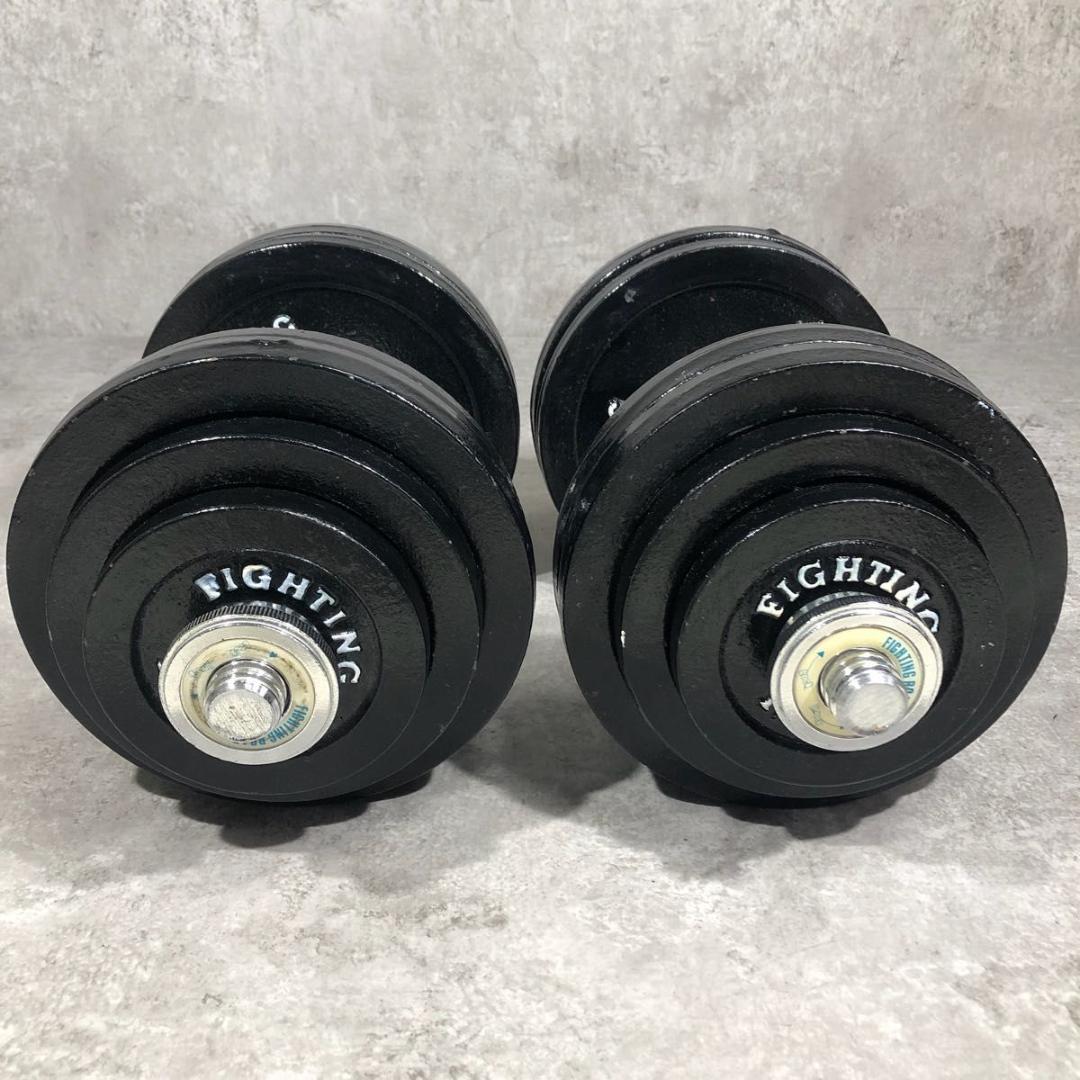 人気 FIGHTING ROAD ダンベル 60kgセット 片側30kg ①