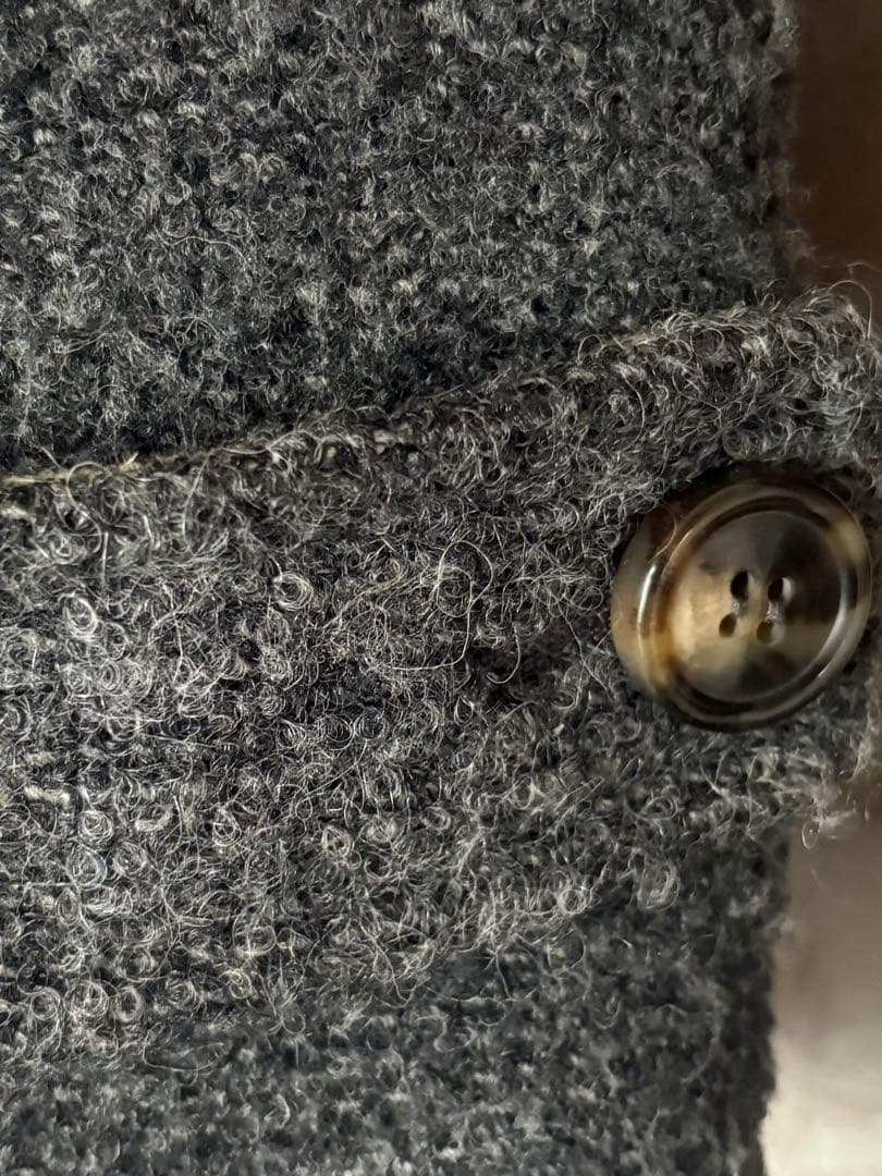 MaxMara WEEKEND グレーアルパカモヘヤ混　ショートコート　40