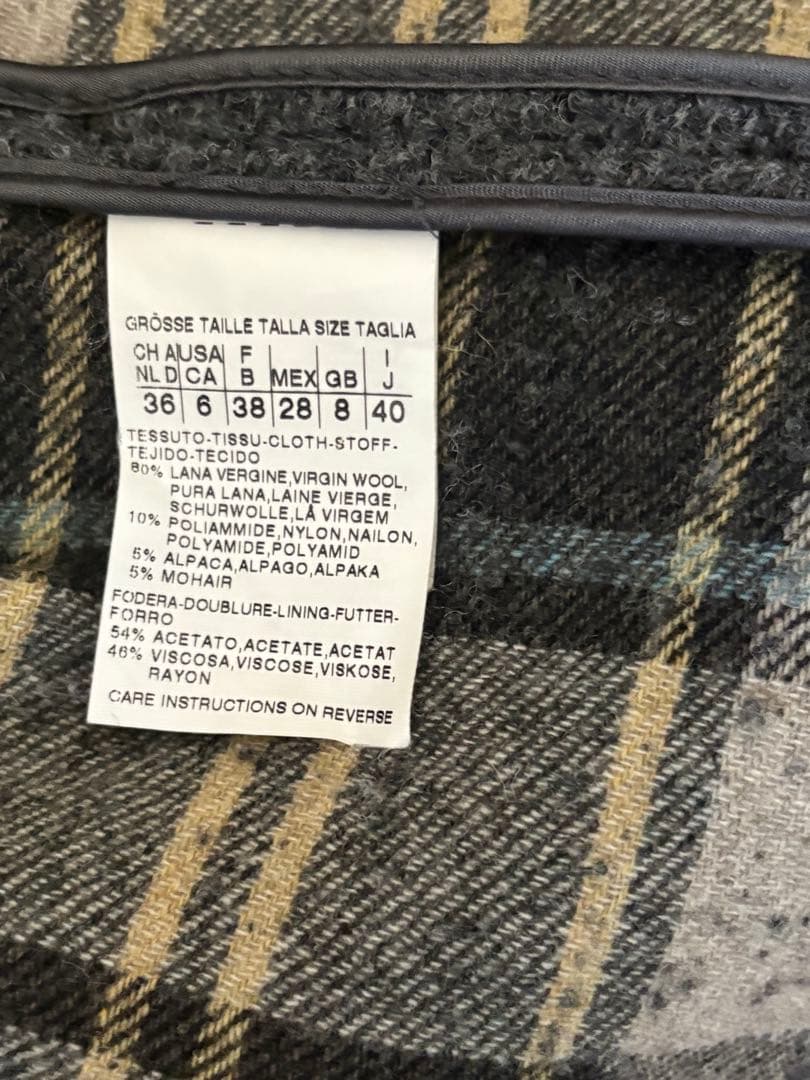 MaxMara WEEKEND グレーアルパカモヘヤ混　ショートコート　40