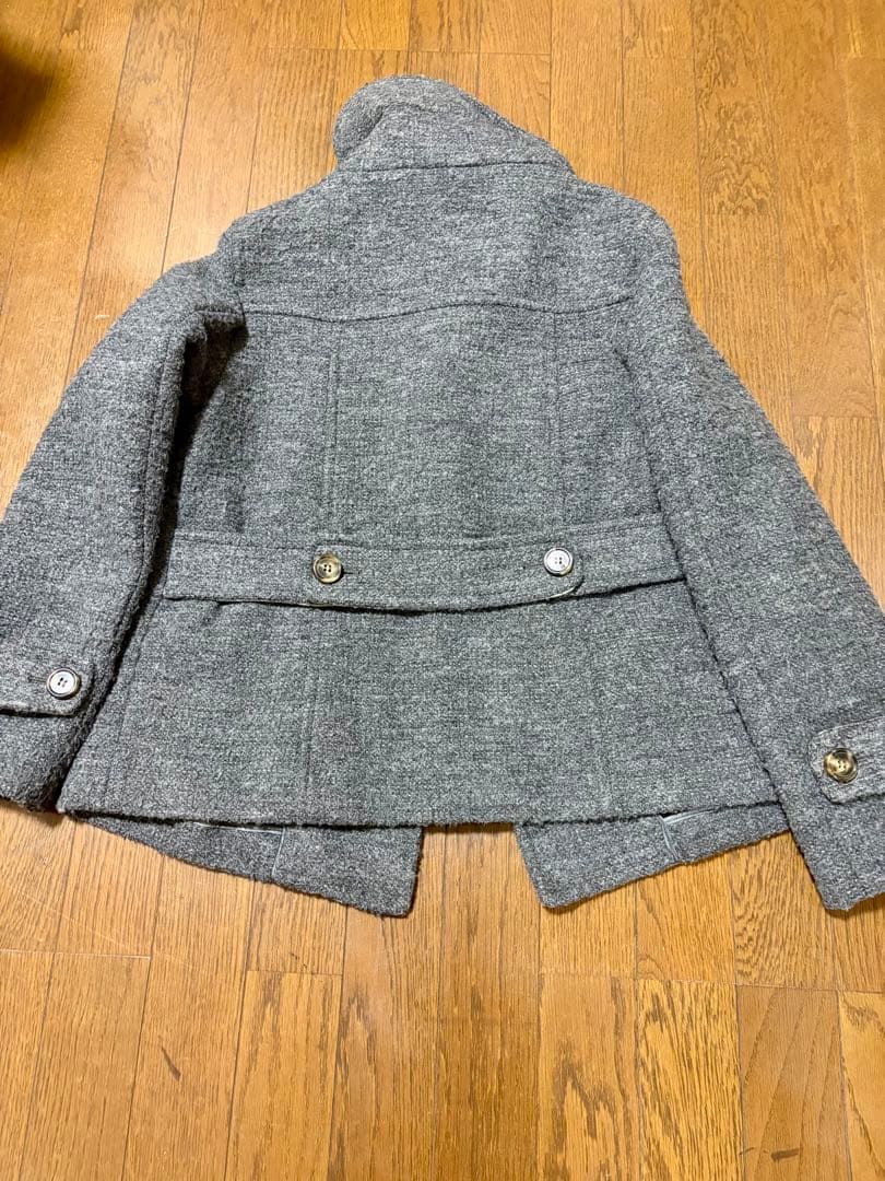 MaxMara WEEKEND グレーアルパカモヘヤ混　ショートコート　40