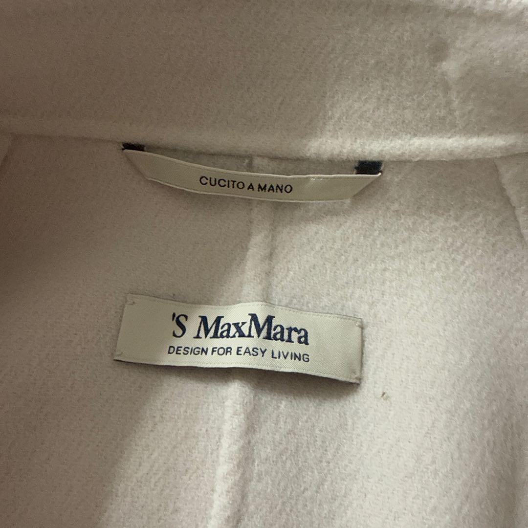 S MAX MARA ウールコート Poldo オフホワイト/Milk 36