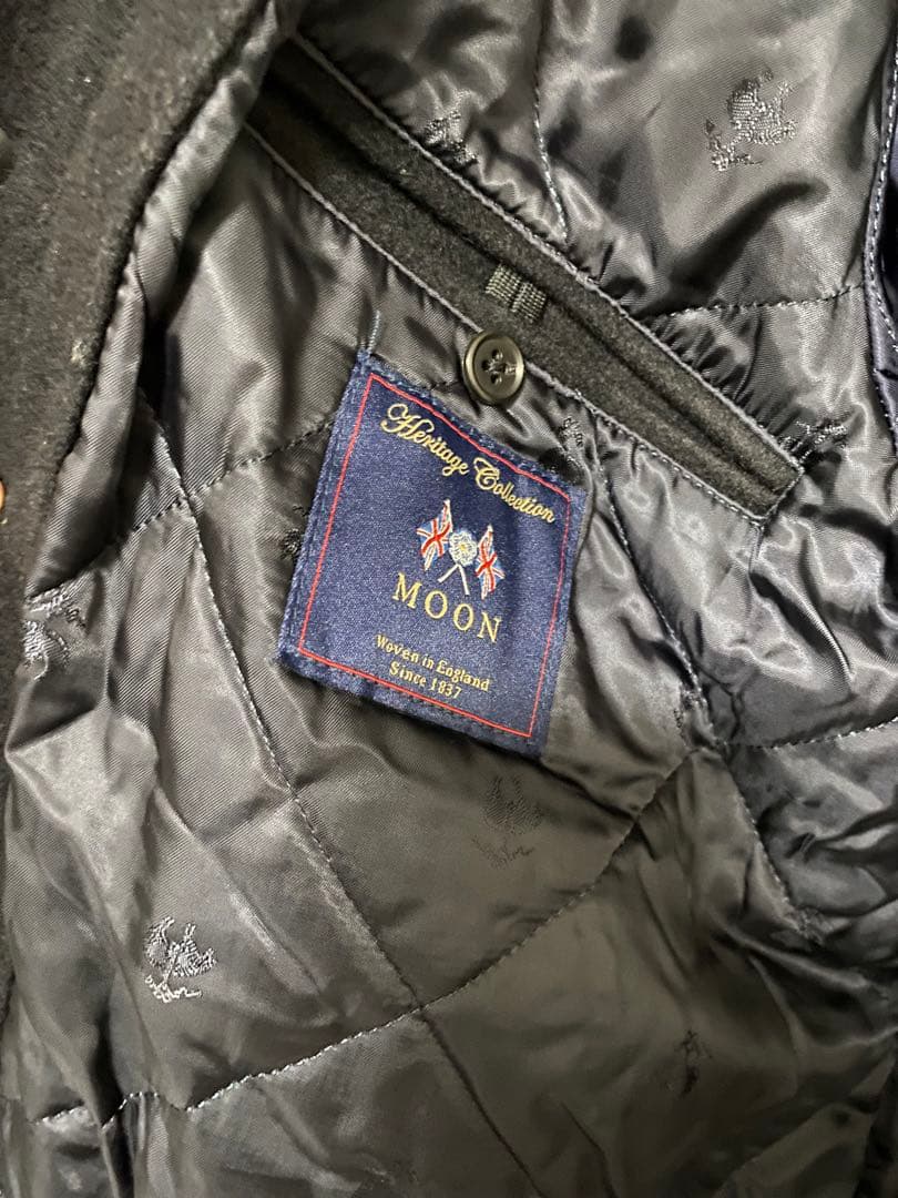 UK　ブルックスブラザーズ　ウールレザー スタジャン 黒　エディフィス別