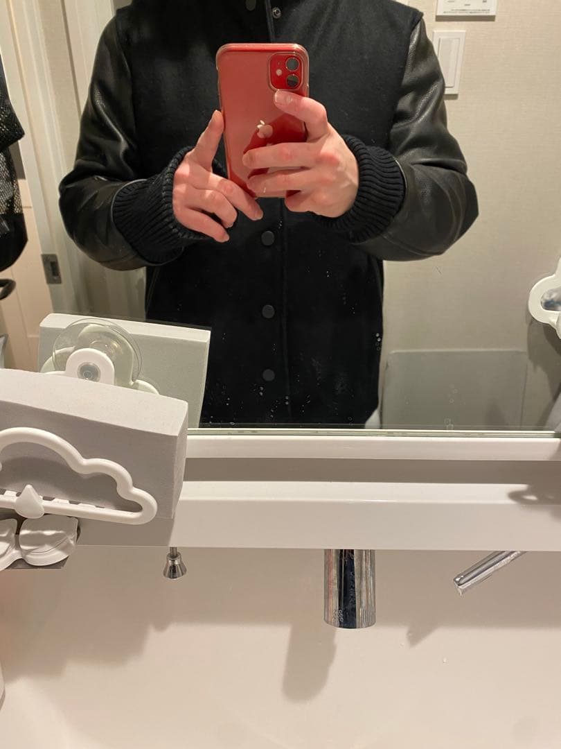 UK　ブルックスブラザーズ　ウールレザー スタジャン 黒　エディフィス別