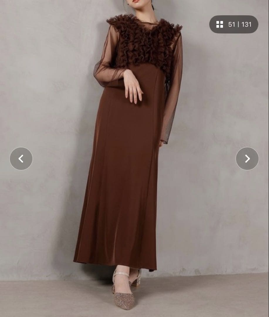 フリルベスト付きシアードレス3点セット