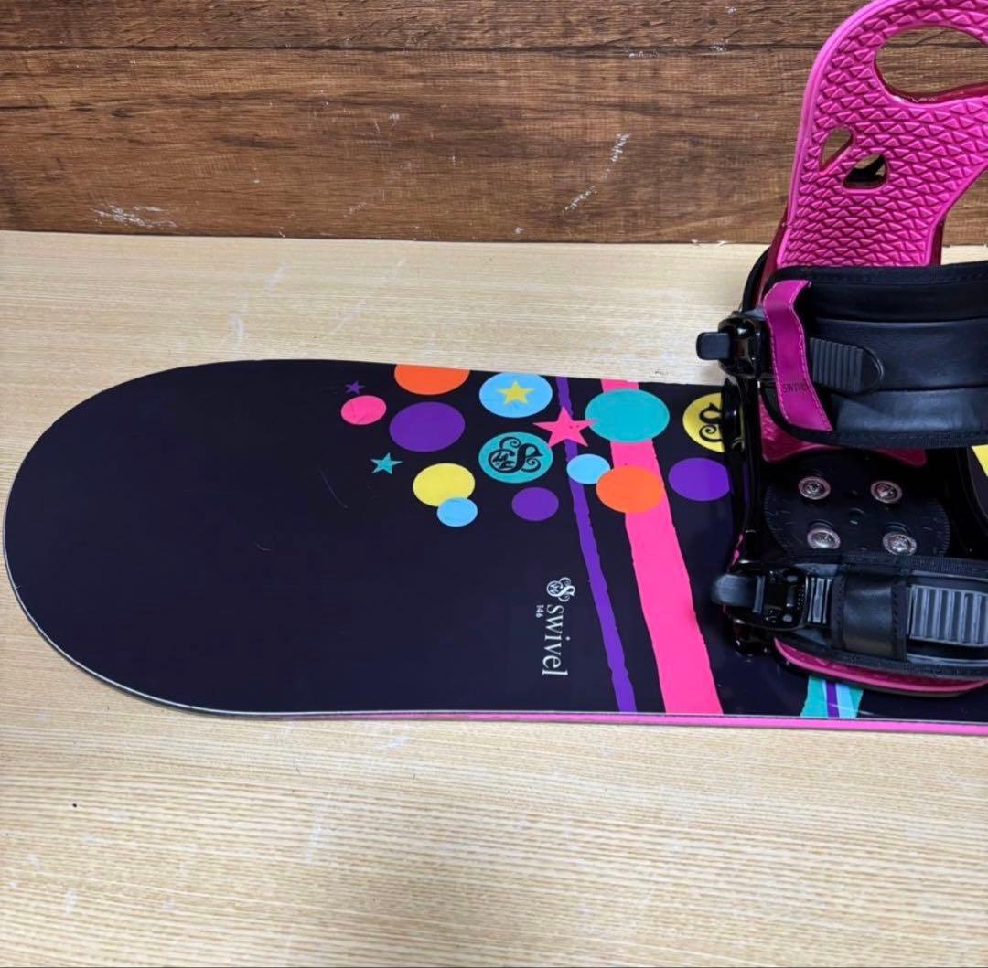 SWIVEL 初心者オススメ　レディース スノーボード 3点セット　メンテ済み