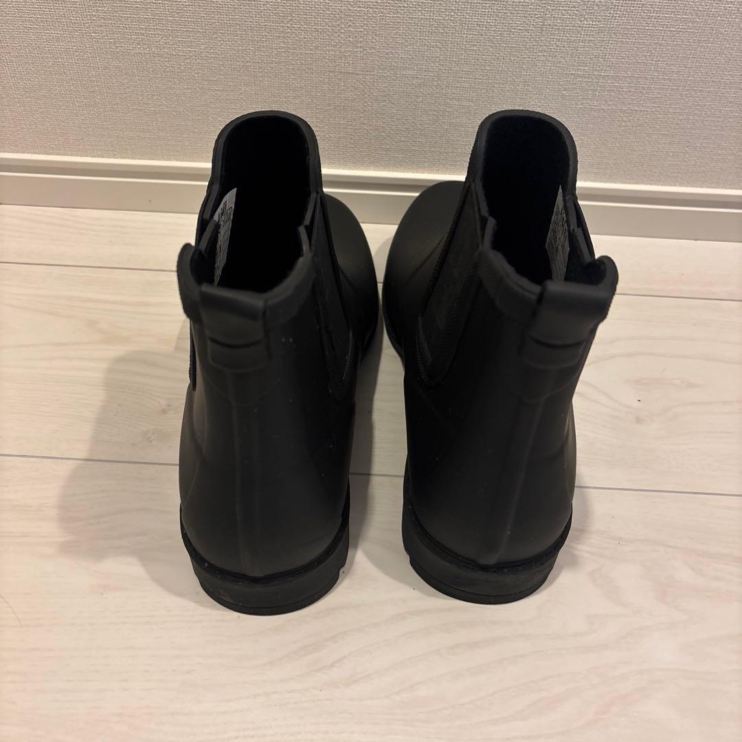 AIGLE ブラック カーヴィル2 サイドゴア レインブーツ 長靴