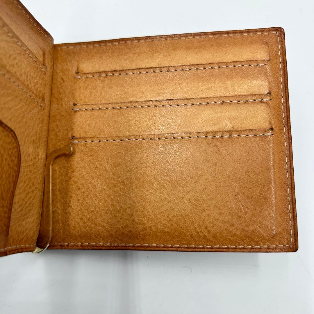 GANZO ガンゾ コードバン レザー マネークリップ　二つ折り ブラック