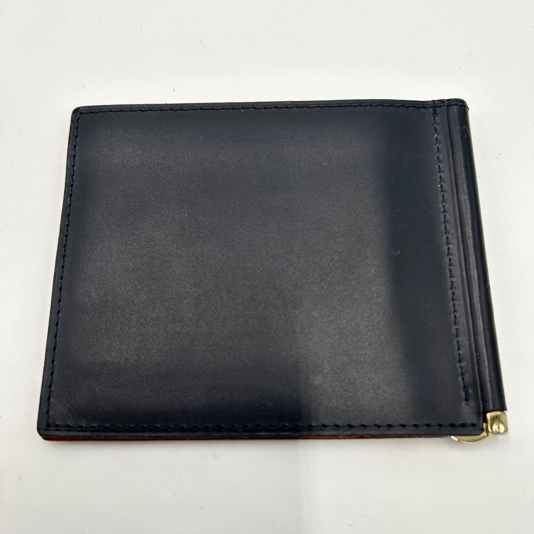 GANZO ガンゾ コードバン レザー マネークリップ　二つ折り ブラック