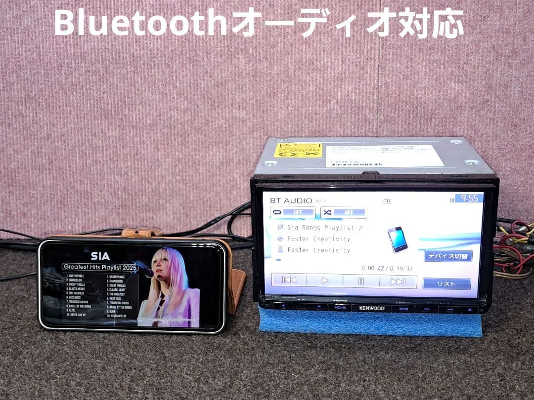 タッチ新品★ケンウッド MDV−D502BT BT対応・DVD・地デジ★動作良好