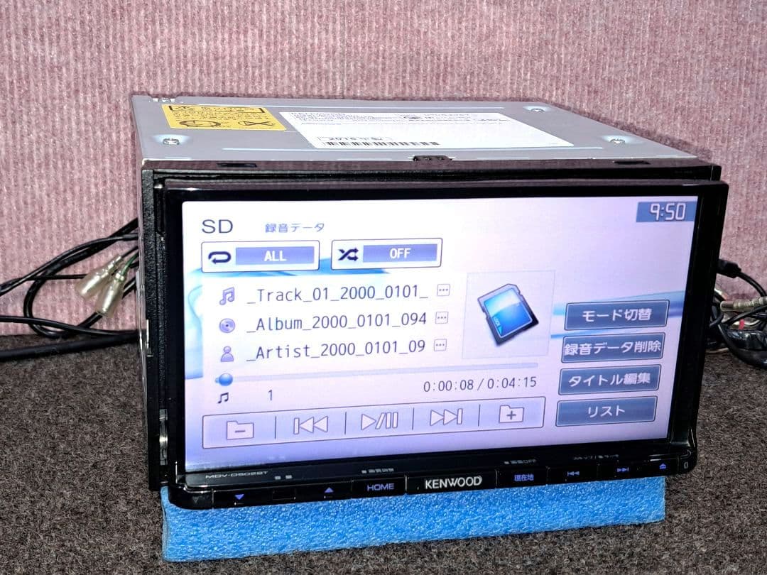 タッチ新品★ケンウッド MDV−D502BT BT対応・DVD・地デジ★動作良好
