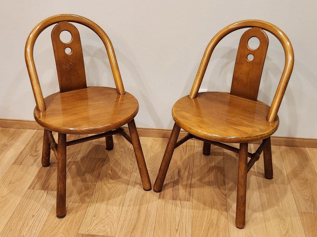 お*ん様 【交渉可】Karimoku　カリモク家具　木製ダイニングチェア　2脚セ