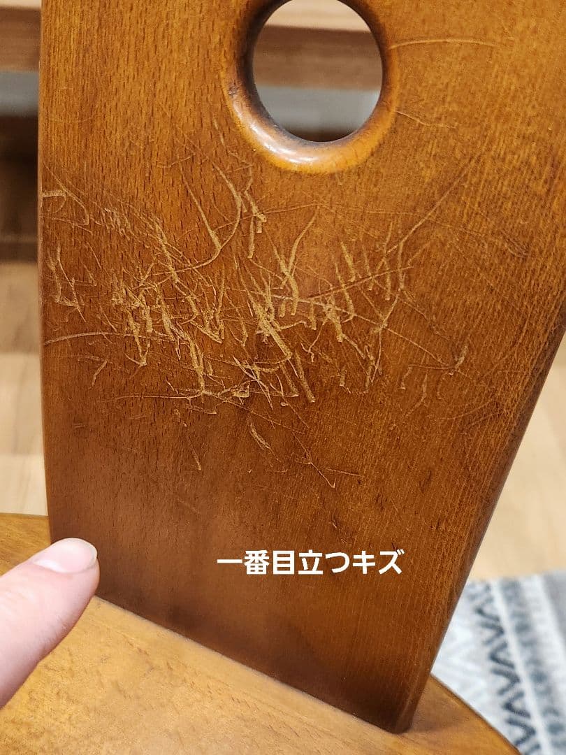 お*ん様 【交渉可】Karimoku　カリモク家具　木製ダイニングチェア　2脚セ