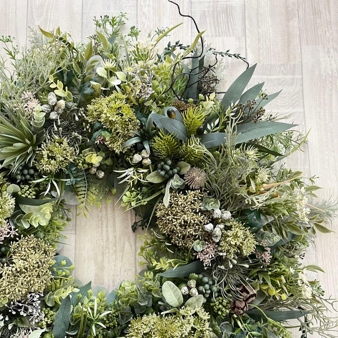 SWD様 オーダー フェイクグリーン リース O-18