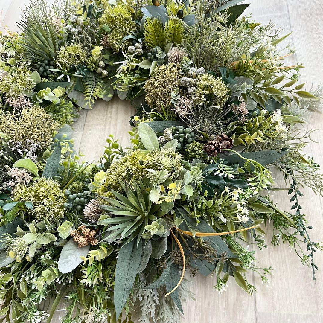 SWD様 オーダー フェイクグリーン リース O-18