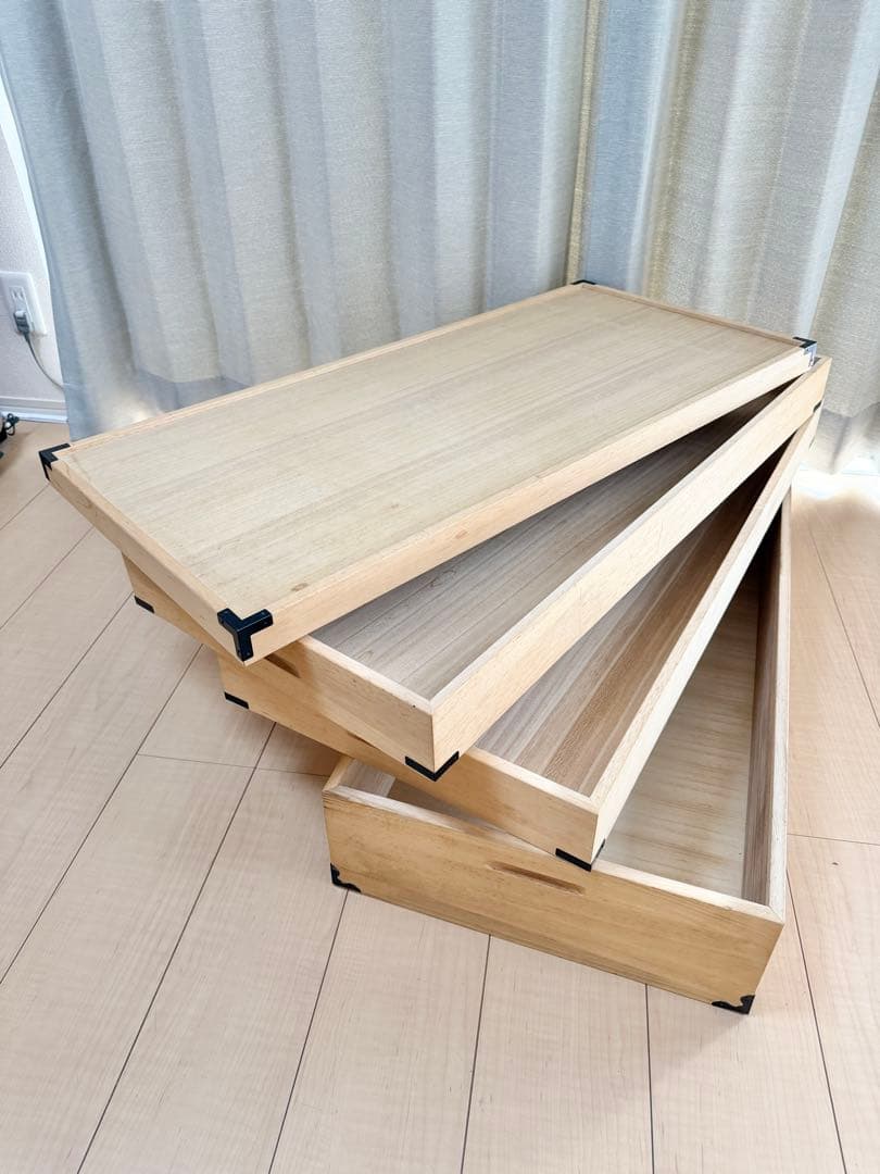 桐製 衣装ケース 3段 桐箱 桐ケース ②