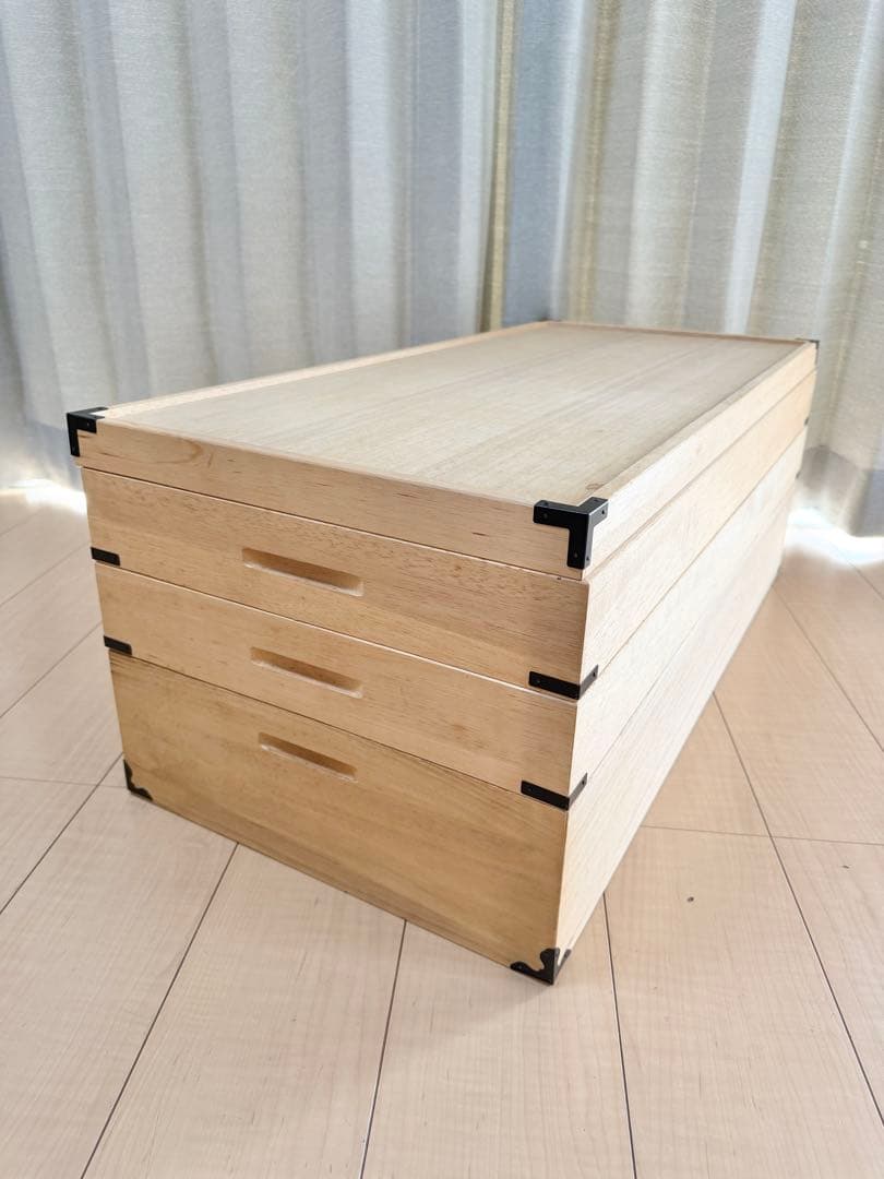 桐製 衣装ケース 3段 桐箱 桐ケース ②