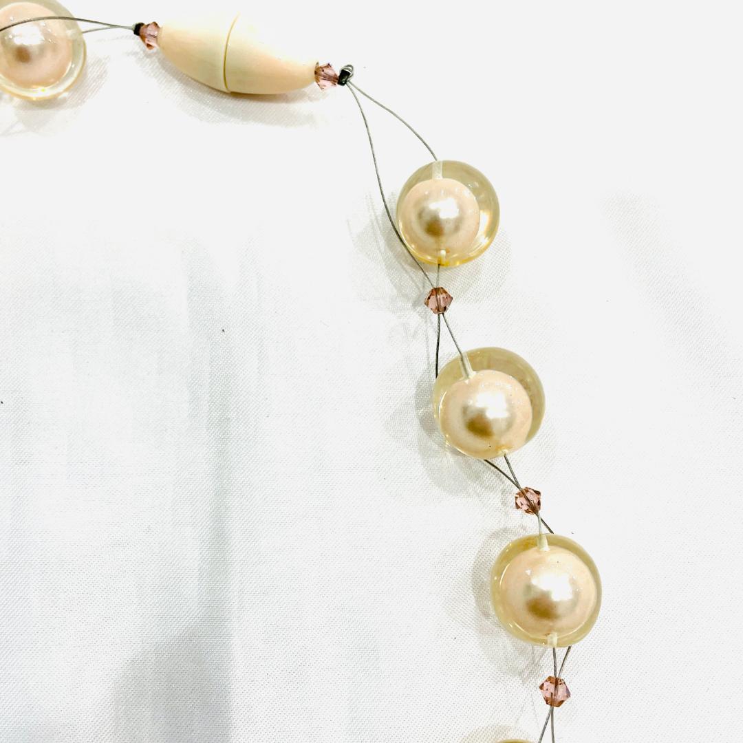 Y509-81 ABISTEアビステ　パールショートネックレス イヤリング