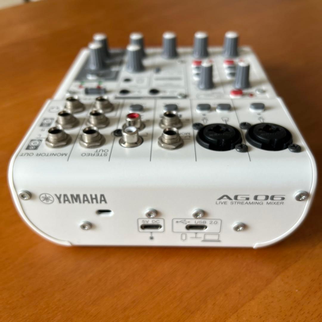 YAMAHA オーディオインターフェイス　AG06MK2 W