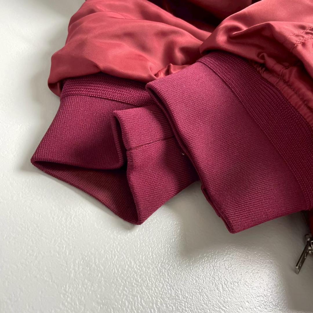 希少　Juun.J　レイヤード　ボンバージャケット　オーバーサイズ　フード　赤