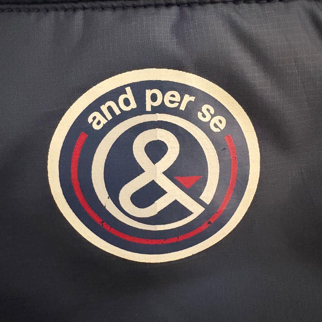 and per se アンパスィ 中綿パンツ レディースパンツ ネイビー M