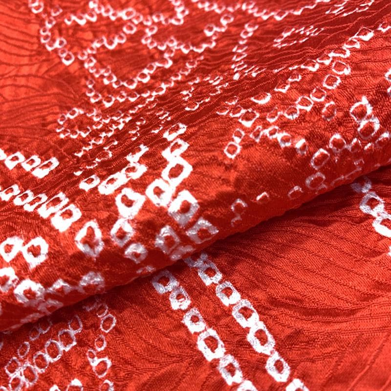 504ax56■お宮参り 女児 絞り染 祝着 産着 掛着 七五三にも■美品