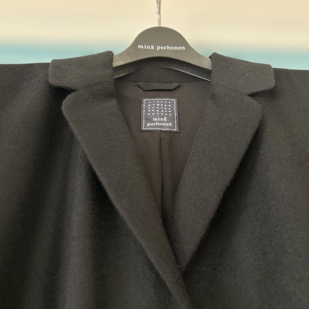倫ミナペルホネン　ガッレリア　コートカシミヤ100% コートカバー付き