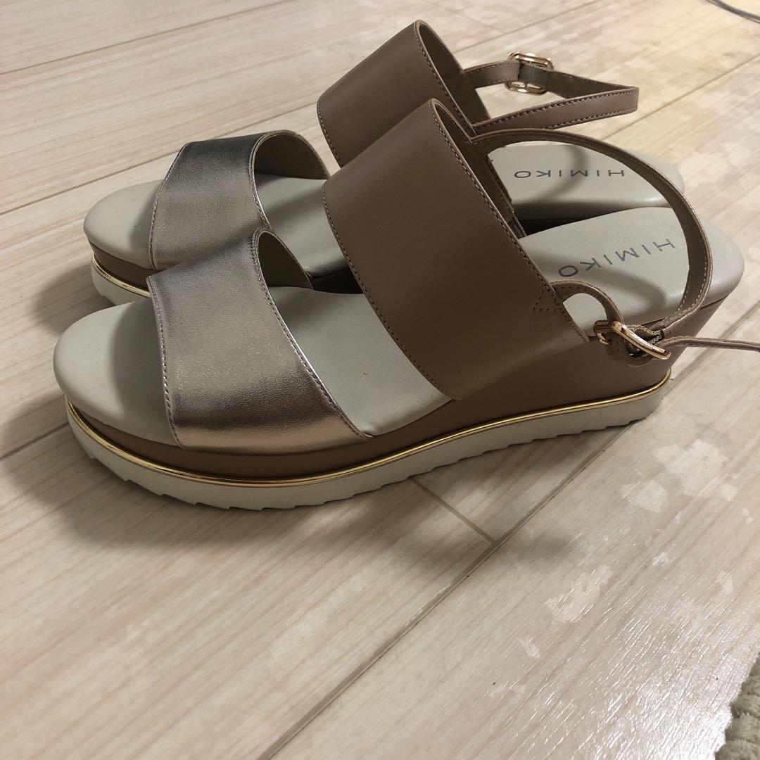 ☆ヨッシー　卑弥呼　メタリックスポーツサンダル