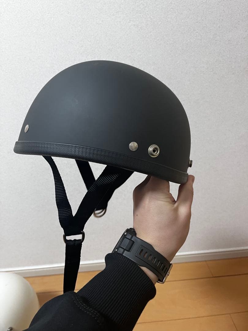 TT&CO イーグルロード ハーフヘルメット マットブラック L/XLサイズ