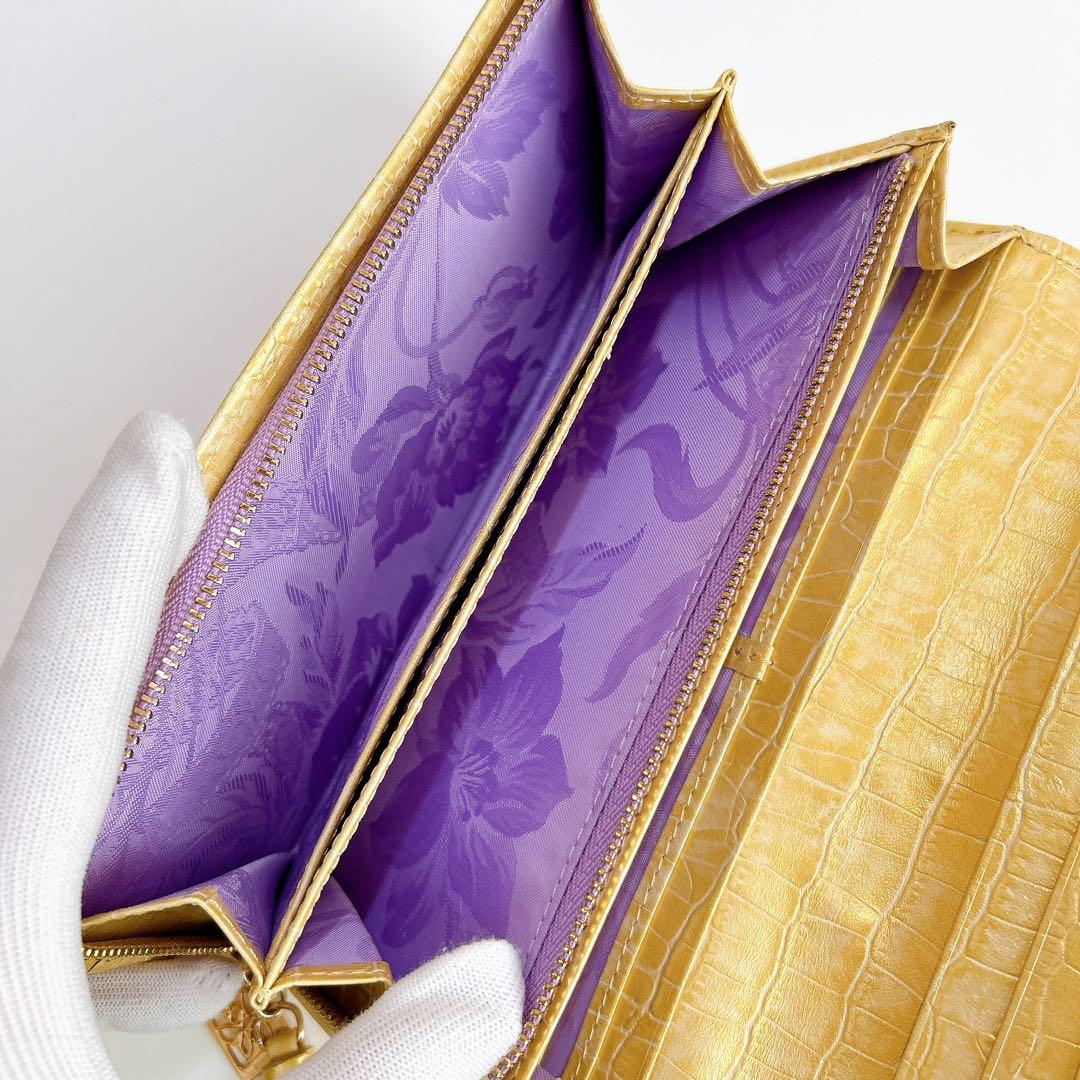 ほぼ未使用✨ シンクビー ゴールデンクリムト 長財布 接吻 スパンコール