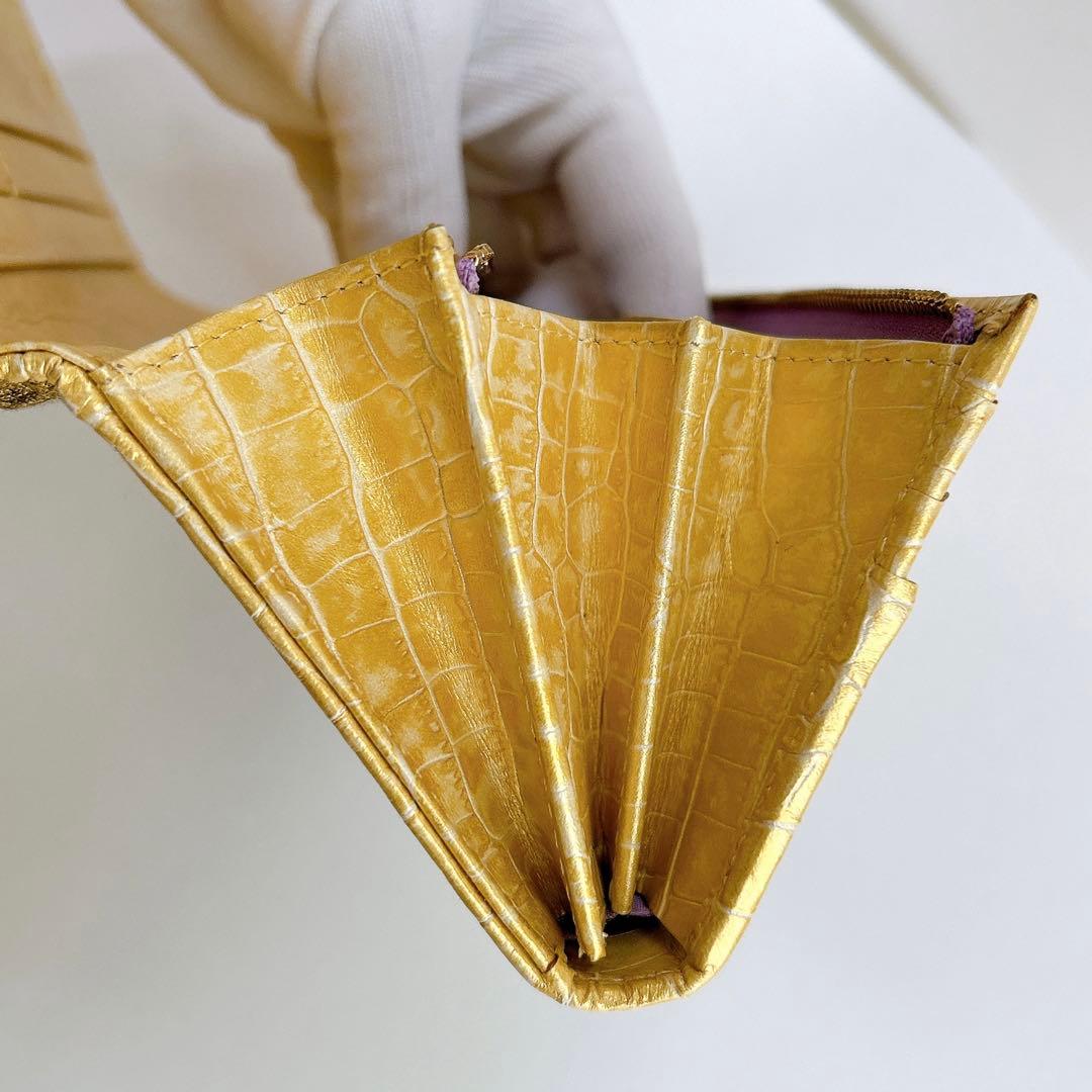 ほぼ未使用✨ シンクビー ゴールデンクリムト 長財布 接吻 スパンコール