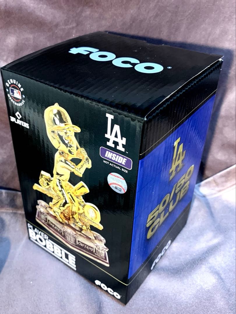 本日限定価格　大谷翔平　50/50達成記念　ゴールドミニボブルヘッド　シリアル付