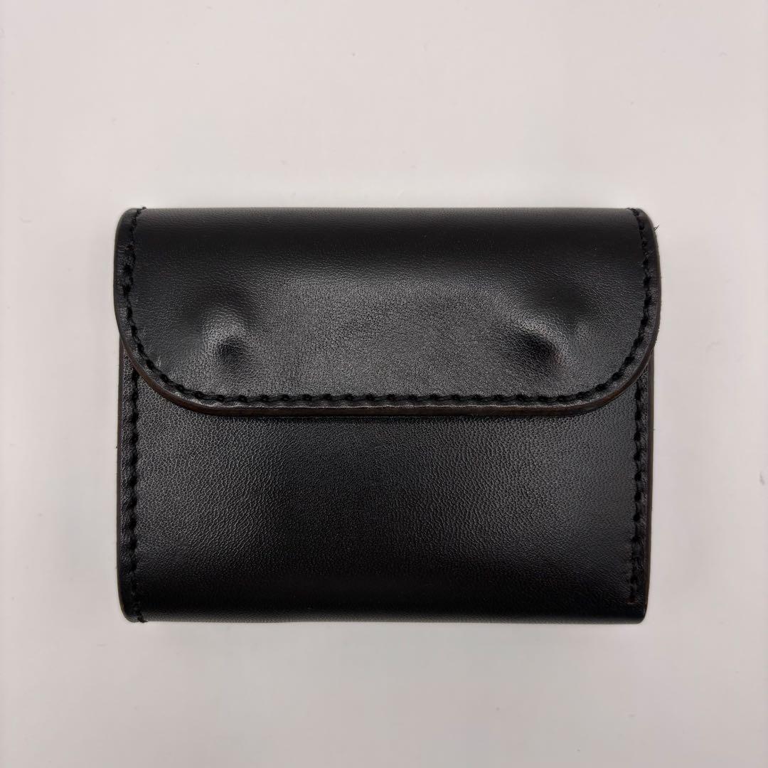 OPUS 三つ折り財布　ミニウォレット　レザー　ブラック　オールレザー　オーパス