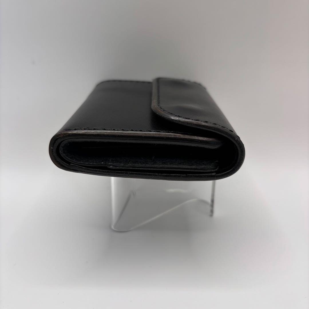 OPUS 三つ折り財布　ミニウォレット　レザー　ブラック　オールレザー　オーパス