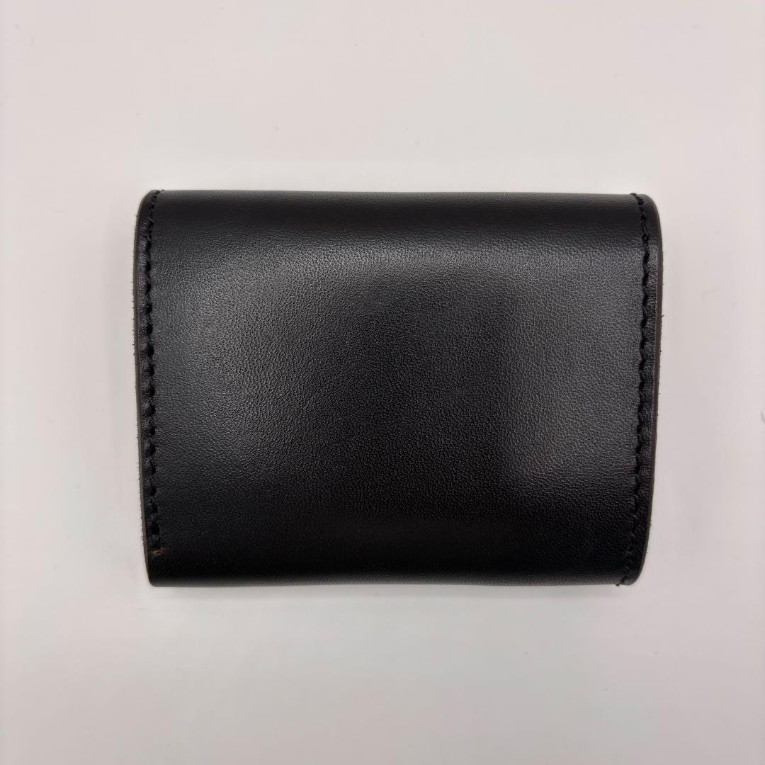 OPUS 三つ折り財布　ミニウォレット　レザー　ブラック　オールレザー　オーパス