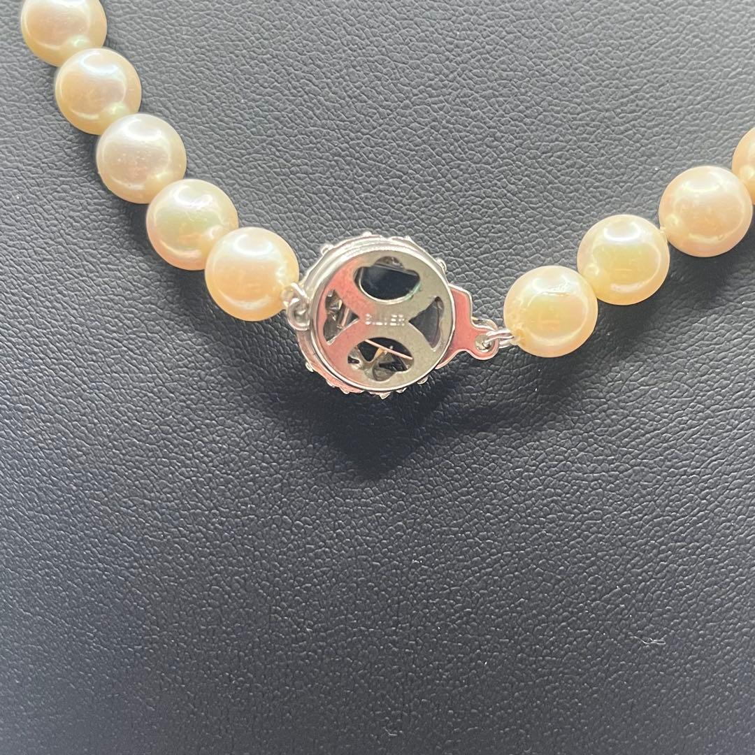 冠婚葬祭◎美品アコヤ真珠ネックレス8.0〜8.2mm送料込⑨