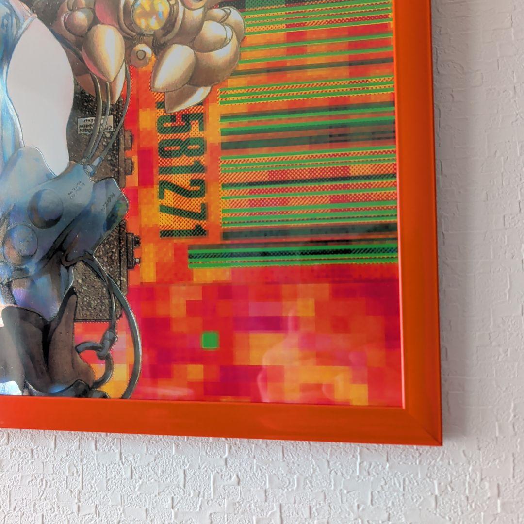 攻殻機動隊 士郎正宗 1990年代 ヴィンデージポスター B3 オレンジフレーム